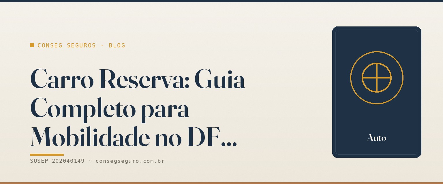 Carro Reserva: Guia Completo para Mobilidade no DF — guia ilustrado
