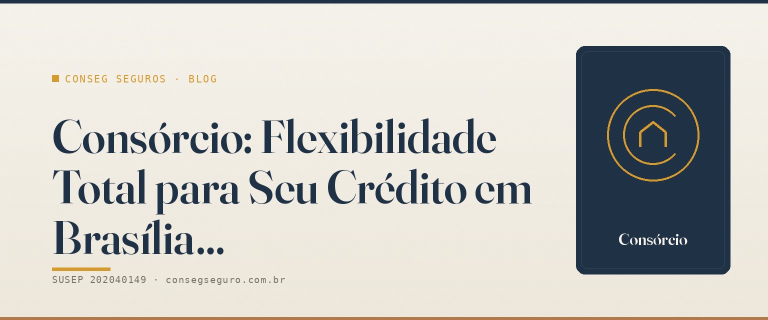 Consórcio: Flexibilidade Total para Seu Crédito em Brasília — guia ilustrado