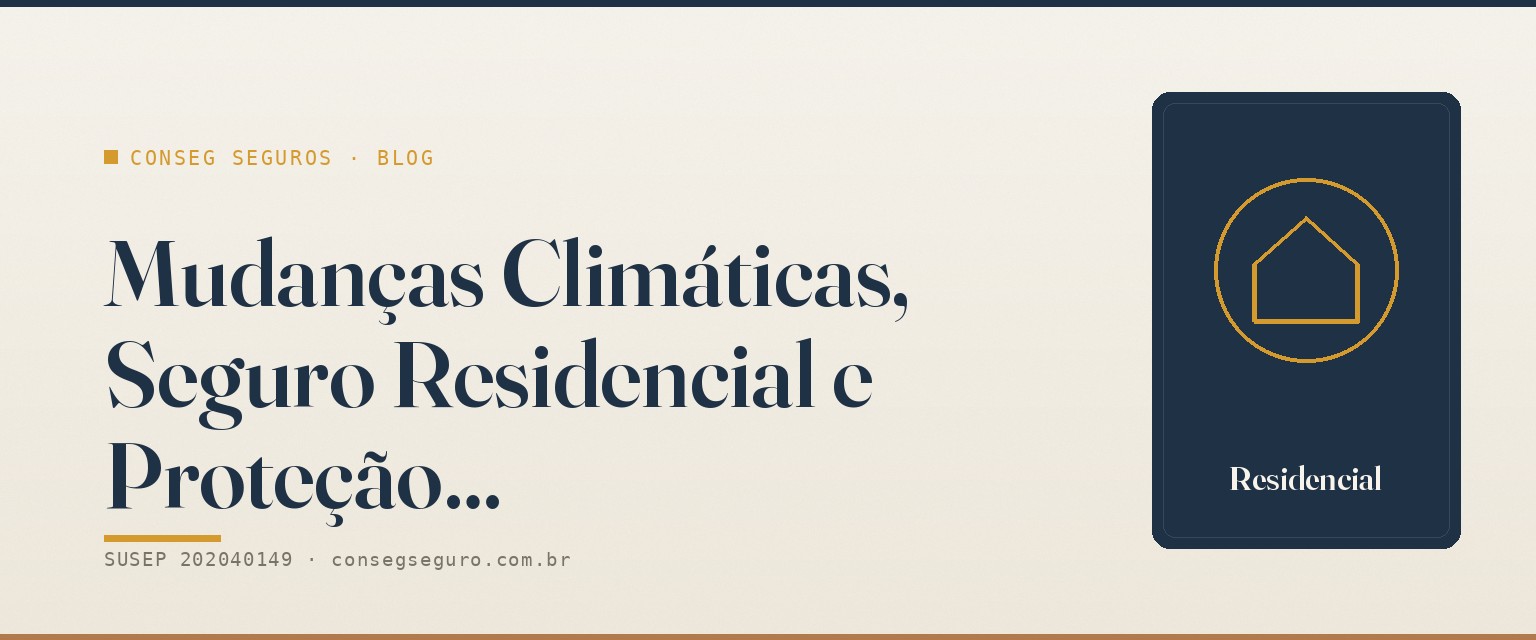 Mudanças Climáticas, Seguro Residencial e Proteção Sustentável: O Que Todo — guia ilustrado para o mercado de Brasília e DF