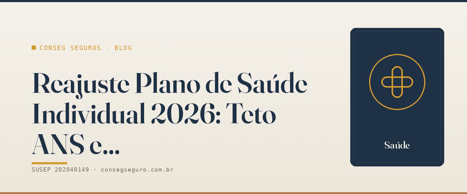 Reajuste do Plano de Saúde Individual 2026: teto ANS de 5,11% — guia ilustrado para o mercado de Brasília e DF