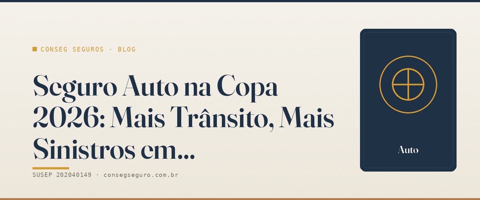 Seguro Auto na Copa 2026: Mais Trânsito, Mais Sinistros em Brasília — guia ilustrado
