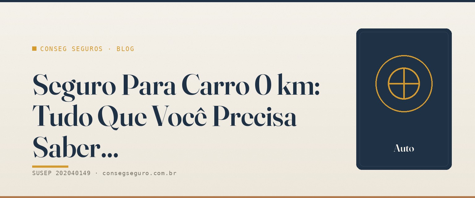 Seguro Para Carro 0 km: Tudo Que Você Precisa Saber — guia ilustrado para o mercado de Brasília e DF